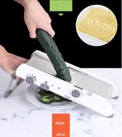 Déchiqueteur multifonctionnel, trancheuse, coupe-légumes, râpe à légumes professionnelle, mandoline, trancheuse en acier inoxydable réglable