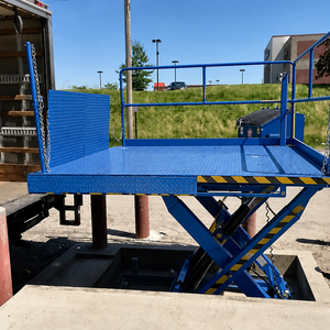 Plataforma Elevadora Hidráulica de Tijera, Doble Tijera, 5000 Libras, Plataforma de Acero Diamantado para Montacargas y Transpaletas, Elevador de Carga para Almacén - Product Image 4