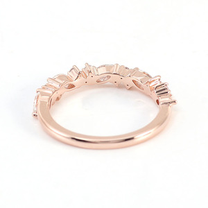 Bague de mariage personnalisée vvs moissanite, bracelet d'éternité, conception de bijoux en or 14k, Offre Spéciale - Product Image 2