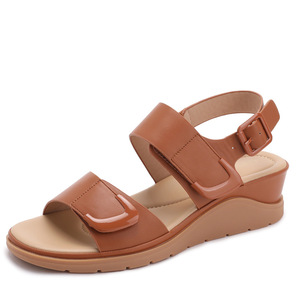 <strong>Velcro</strong> One-string Wedge Heel Sandals <strong>for</strong> Lady <strong>Shoes</strong> - Product Image 1