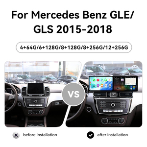 Écran tactile double 9,1 pouces ZWNAV pour <span class=keywords><strong>Mercedes</strong></span> Benz GLE GLS 2015-2018, autoradio Android 15, lecteur multimédia sans fil, GPS Navi. - Product Image 2