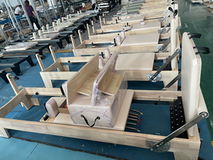 Eikenhouten Pilates Reformatorrevalidatie En Pilates <span class=keywords><strong>Bed</strong></span> Fitnessapparatuur Voor Fysiotherapiecentra Thuis-En Studiogebruik - Product Image 2