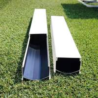 Gouttière NFT hydroponique en PVC bicolore 100*50mm pour la culture commerciale de la laitue