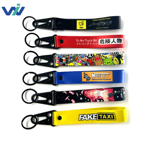 Брелок-карабин для ключей с логотипом футбольной команды НФЛ, тканевый ремешок из полиэстера, с застежкой-«орлиным клювом» - Product Image 5