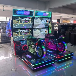 Nouvelle machine de jeu de course de moto - Machine d'amusement dynamique à double écran de 50 pouces avec fonction de jeu à monnayeur pour intérieur - Product Image 6