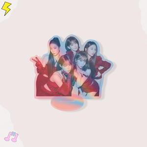 Standee in Acrilico Olografico Trasparente Laser KPOP Idol Stray Kids IVE ITZY TWICE Bangtan Boys Katseye - Product Image 2