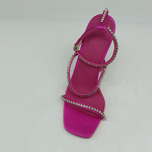 Cialisa-Sandalias de tacón alto y fino <span class=keywords><strong>para</strong></span> mujer, zapatos de satén personalizados con tirantes de diamantes de imitación, <span class=keywords><strong>para</strong></span> boda, <span class=keywords><strong>2022</strong></span> - Product Image 3