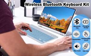 Slim Portable Tablet Teclado Y Maus Inalanbricos <b>bluetooth</b> Keyboard and <b>Mouse</b> Wireless <b>Mouse</b> Keyboard Set for Kids - Product Image 5