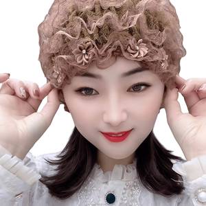 Nouveau foulard musulman en dentelle tendance, chapeau foulard de couleur unie, respirant et écologique, accessoire féminin toutes saisons - Product Image 5