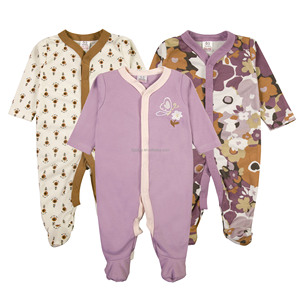 Combinaison bébé <span class=keywords><strong>de</strong></span> haute qualité, impression personnalisée, style décontracté confortable, fermeture à boutons pression, unisexe, manches longues, automne - Product Image 4