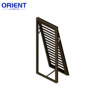 Fenêtre à battant ouvert lisse, fenêtres sur mesure flexibles, fenêtre en aluminium robuste et légère pour usage de construction