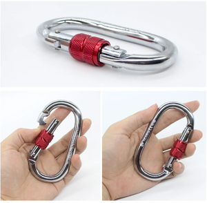 Mosquetón tipo O de acero plateado para hamaca de yoga aérea y bolsa de baile aéreo Piezas y accesorios - Product Image 4