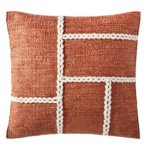 Luxury Bohemian Wool <b>Cushion</b> Cover Handwoven Beautiful Home Decor Design by ITHL Indoor Outdoor Vintage Pattern Throw Pillow - Product Image 1