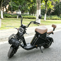 Vélo électrique 60V 500W 800W avec batterie au lithium, moteur sans balais, pneu sous vide 14 pouces, double suspension, vitesse 60 km/h, modèle E Citye EBike