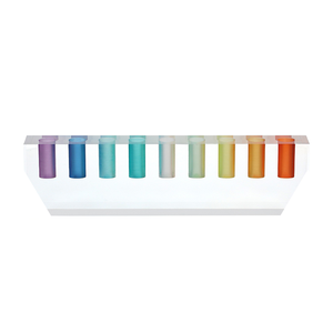 Acrylique clair et Blie huile menorah couleur personnalisée Lucite huile <span class=keywords><strong>bougeoir</strong></span> <span class=keywords><strong>bloc</strong></span> - Product Image 3