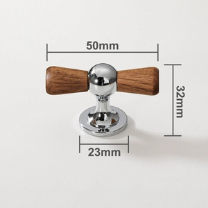 Poignée de porte de meuble décorative de style vintage Poignée de tiroir d'armoire en bronze chromé - Product Image 6