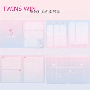 Kawaii — <span class=keywords><strong>ensemble</strong></span> de papeterie en <span class=keywords><strong>cuir</strong></span> avec imprimés d'animaux, carnet de notes et couvercles, cadeau d'usine, multifonctionnel, pour l'école, tendance 2020, 390 - Product Image 6