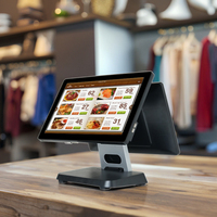 Sistema POS Todo en Uno con Pantalla Táctil de 15.6 Pulgadas de Xiamen, Terminal de Caja Registradora, PC POS, Software POS Inteligente para Cafeterías