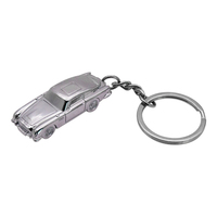 Nouveau modèle de porte-clés en métal plaqué argent personnalisé artisanat en métal moulé sous pression modèle de voiture 3D porte-clés porte-clés accessoires