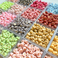 100 perles acryliques 4*7mm en forme de lettres dorées avec lettres dorées, perles colorées, service d'échantillonnage pour la fabrication de bracelets