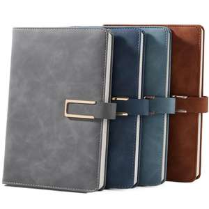 Custom Printed Paper Classic Design Business PU Leather Diary Gift Journal Planner Notebooks - Product Image 1