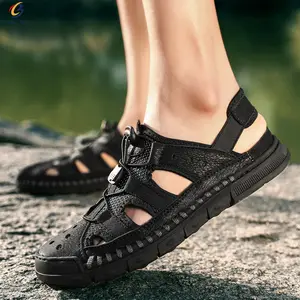 Wholesale beach sandals 2021 breathable mens dress sandals men sandals leather