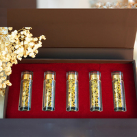 Coffret Cadeau de Luxe en Bois pour les Fêtes, Dendrobium Huoshan Bionique Sauvage Haut de Gamme