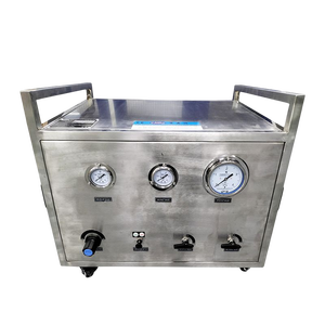 Безмасляная пневматическая поршневая система повышения давления водорода для автомобильной промышленности, сертифицирована CE, доступен OEM-заказ - Product Image 1