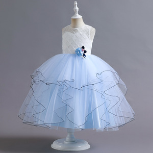 Vestido de princesa para niñas, falda tutú amarilla, disfraz para actuación en escenario, para niños, otoño 2022 - Product Image 3