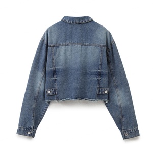 Chaqueta Vaquera Vintage para Mujer 2025, Alta Calidad, Transpirable, Servicios OEM, Logotipo Personalizado Impreso, Precio Razonable, Lavado Superior - Product Image 2