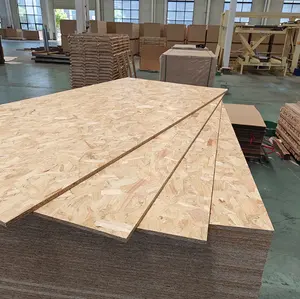 Papan Osb kayu lapis 4x8 lembar 18mm 15mm 9mm berorientasi papan osb papan laminasi 12mm untuk furnitur