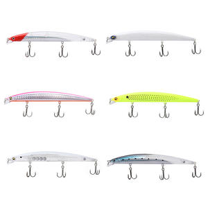 Señuelos de Pesca de Superficie de Tiro Largo, Delgados, con Tres Anzuelos, 143 mm, en Oferta - Product Image 1