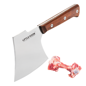 Couteau de cuisine en métal Heavy Duty Butcher Axe Meat Cleaver avec manche en bois pour couper et hacher les os - Product Image 1
