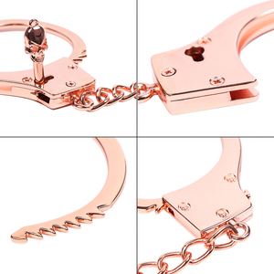 Paslanmaz çelik Metal kelepçe BDSM Slave esaret cihazı fetiş cezaevi oyunu sahne seks oyuncakları yetişkin için - Product Image 4