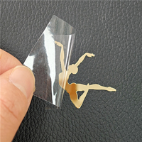 Étiquettes métalliques personnalisées BOTU en nickel, autocollants de transfert métalliques imperméables pour boîtes cadeaux, bouteilles, soins de la peau, parfums, emballages cosmétiques