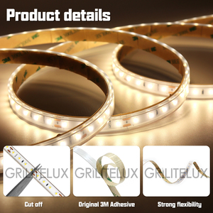 Bande lumineuse LED en silicone flexible résistante aux hautes températures 24V, étanche IP68, RA80, pour la décoration de sauna - Product Image 4
