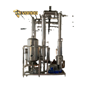 Évaporateur à <span class=keywords><strong>film</strong></span> tombant à double effet clé en main 200L/H pour système de distillation sous vide de récupération d'éthanol en acier inoxydable 316L - Product Image 5