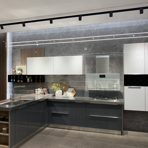 BAINENG Modern Modular <strong>Kitchen</strong> Cabinet Simple Designs high-end Stainless Steel <strong>Small</strong> <strong>Kitchen</strong> <strong>Cupboards</strong> - Product Image 1