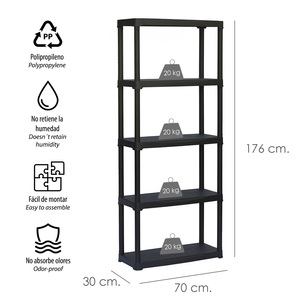 Modulo Scaffalatura in Polipropilene 70x30x176 cm. - Product Image 2