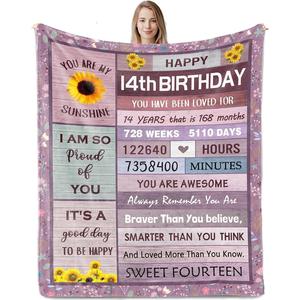 <b>Black</b> Glitter Birthday Purple Crown Flannel Blanket <b>Throw</b> Blanket Nap Blanket Breathable Skin Friendly <b>for</b> Home Office Nap - Product Image 4