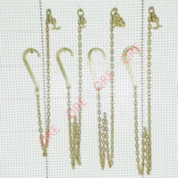 Par de Ganchos en J de Aleación de 10 Pulgadas para Remolque, Acero G70 con Eslabones de Cadena, Gancho de Remolque de Alta Resistencia para Tractores, Remolques y Camiones, Capacidad de 5400 LB