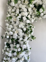 Mur de fleurs artificielles SPR, rose, hortensia, pivoine, arche florale carrée avec toile de fond en tissu, décoration de fond pour mariage, hôtel, anniversaire