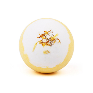 Mini bomba da bagno a fiori secchi forma rotonda bagno Fizzer bombe da bagno organiche rose bombe da doccia con olio essenziale - Product Image 4