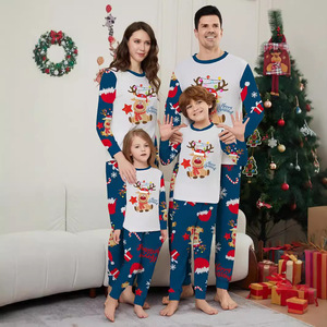 Conjunto de Verão Europeu-Americano para Pais e Filhos |   Conjuntos de Roupas em Estilo Instagram para Famílias Transfronteiriças |   Cama de Casal de Poliéster Macio para Quatro Pessoas - Product Image 1