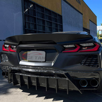 Pour 2020 up Corvette C8 Z51 Stingray fibre de carbone 5vm Style diffuseur de pare-chocs arrière