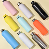 Noël personnalisé écologique 2024 flacons sous vide isolés à double paroi thermos bouteille d'eau pour camping en plein air cadeau de transport facile