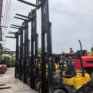 Used Japan Original Mitsubishi FD2.5/3/4/5/7/10/15/16/25/30-Ton Forklift TCM FD30T4 FD30T5 FD30T6 Forklift WIT HIGH MASTER - Product Image 1