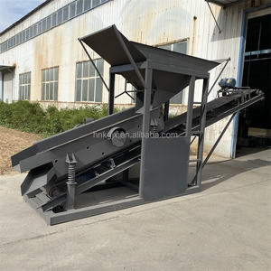 Sıcak satış taşınabilir titreşimli ekran bir bant konveyör ile donatılmıştır ve taş çukur taş eleme makinesinde kullanılır - Product Image 6