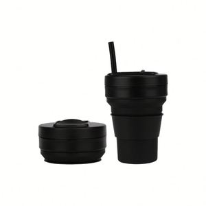 Taza de Café Plegable 2026, Novedad, con Pajita, para Exteriores, Práctica, para Eventos - Product Image 3