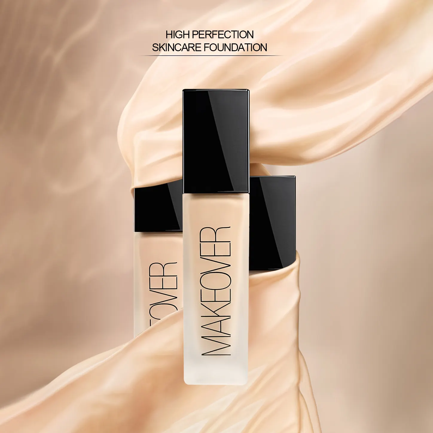 MAKEOVER Waterproof High Perfection Skin Care Foundation Make up No Oil Foundation And Powder For Female